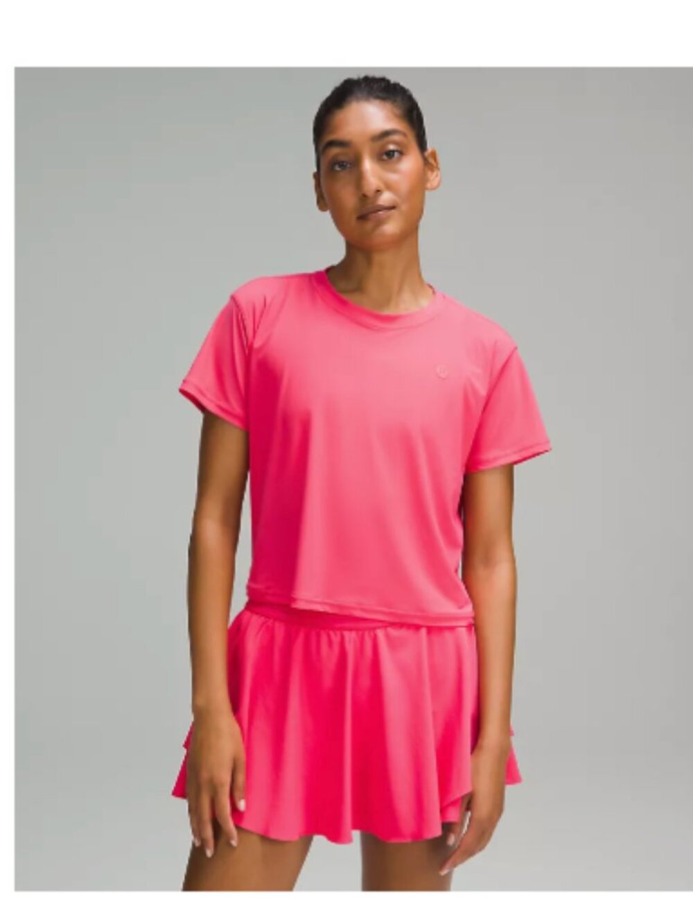 lululemon athletica Bright Pink Short Sleeve Performance Tee